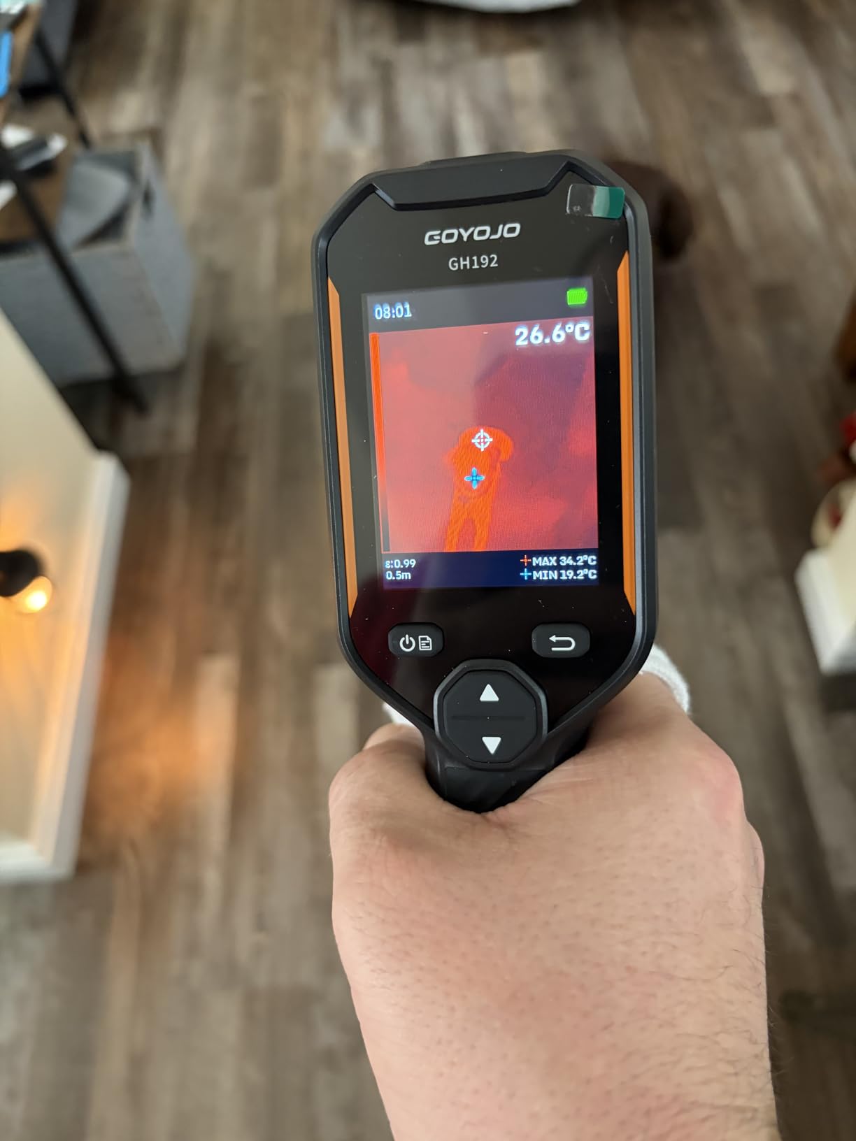 GH192 Thermal Imaging Camera 240X240 Super IR Resolution with 2MP Visual Camera and Fusion Imaging, 25Hz Handheld Thermal Imager with Alarm for Mechanical Maintenance Home HVAC Electrical Inspection customer photo 1
