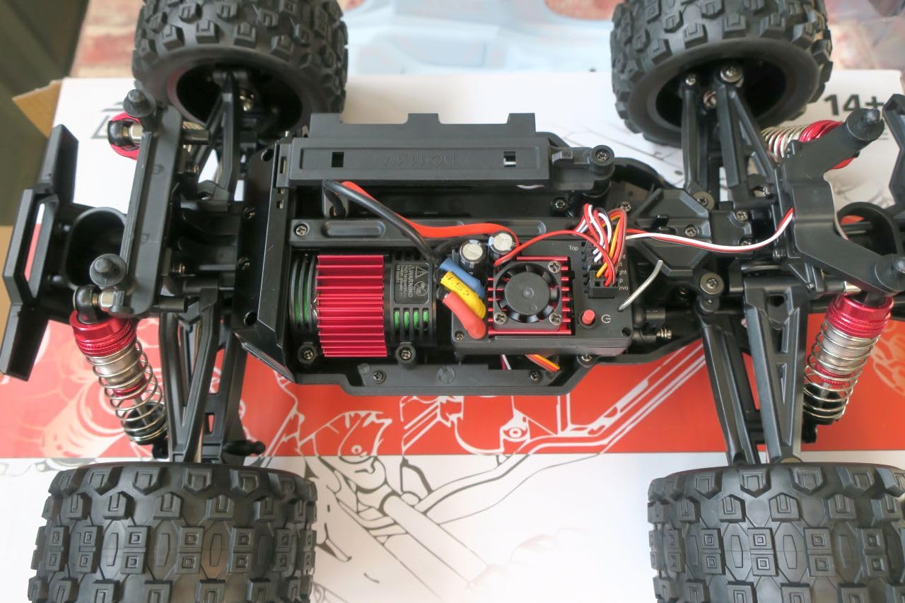 DEERC Fast Brushless RC Car for Adults, 1/14 4WD Off-Road Remote Control Car Truck, 46+ MPH Waterproof All Terrain RC Truggy with 2X 3S LiPo Batteries customer photo 1