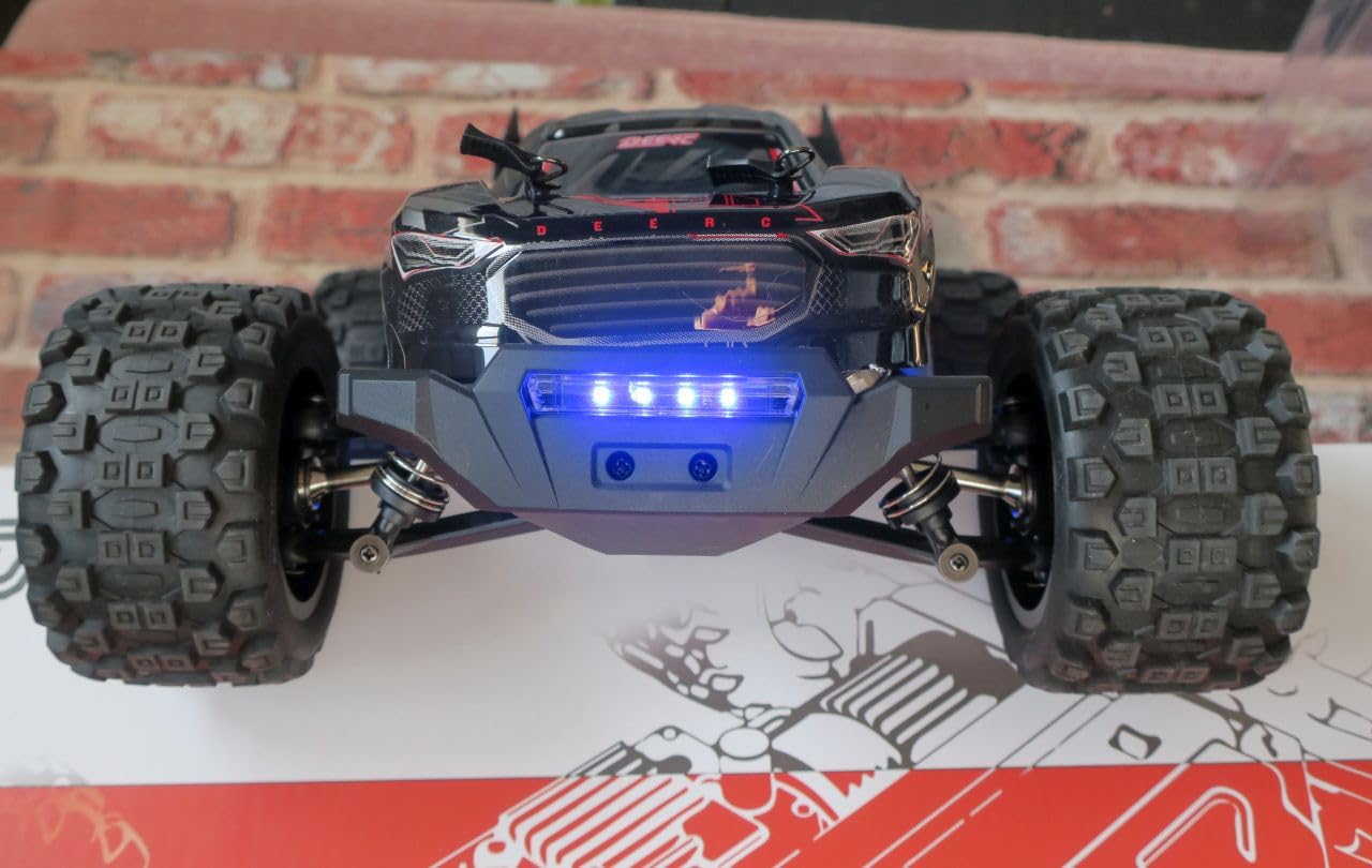 DEERC Fast Brushless RC Car for Adults, 1/14 4WD Off-Road Remote Control Car Truck, 46+ MPH Waterproof All Terrain RC Truggy with 2X 3S LiPo Batteries customer photo 2