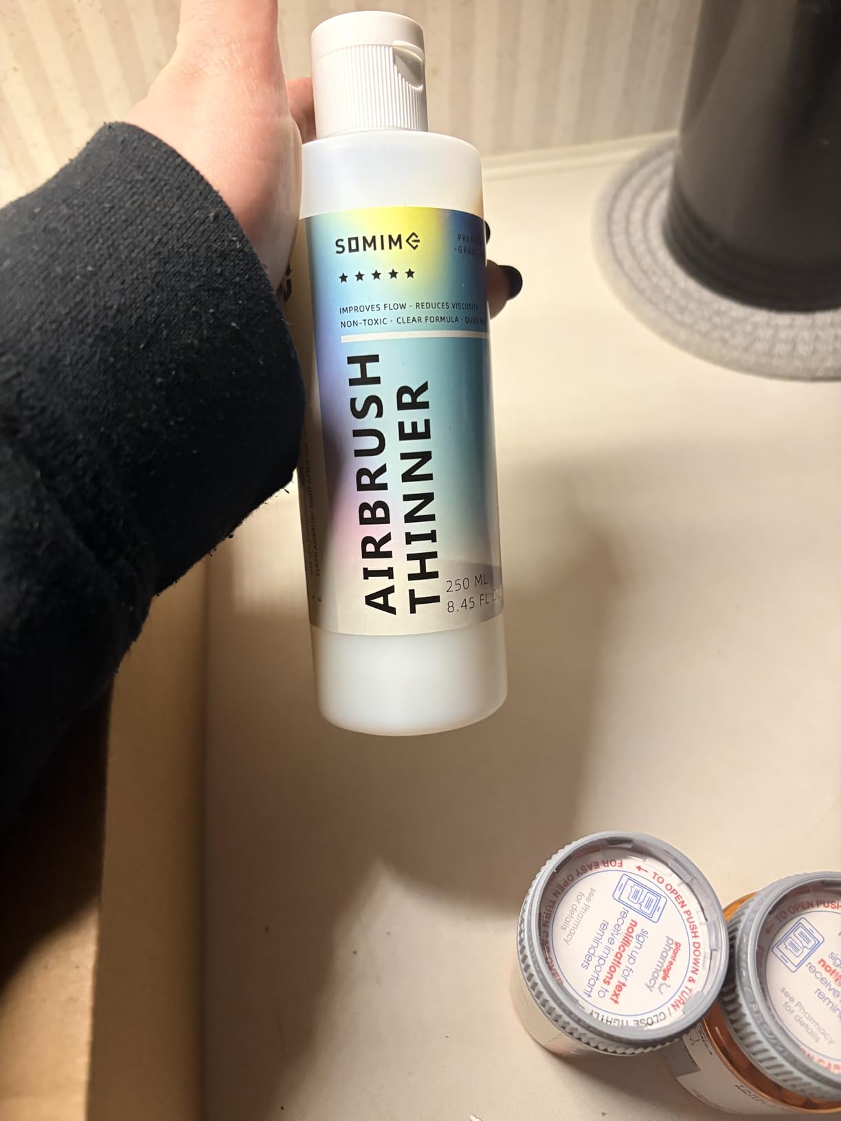 Somime Airbrush Thinner, 8.45 fl oz(250ml) Water-Based Airbrush Paint Thinner, Fluid Medium to Improve Paint Flow and Reduce Viscosity for Models, Metal, and Plastic customer photo 12