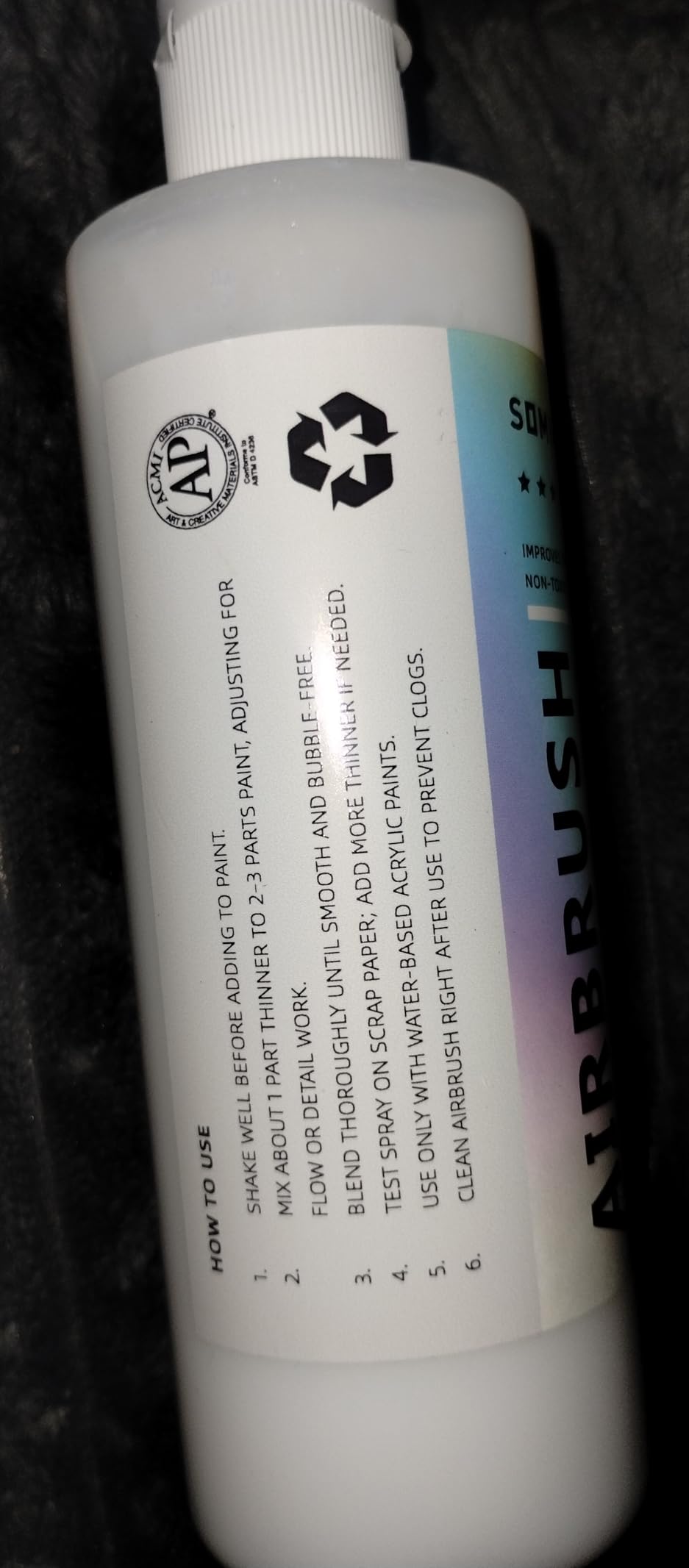 Somime Airbrush Thinner, 8.45 fl oz(250ml) Water-Based Airbrush Paint Thinner, Fluid Medium to Improve Paint Flow and Reduce Viscosity for Models, Metal, and Plastic customer photo 9