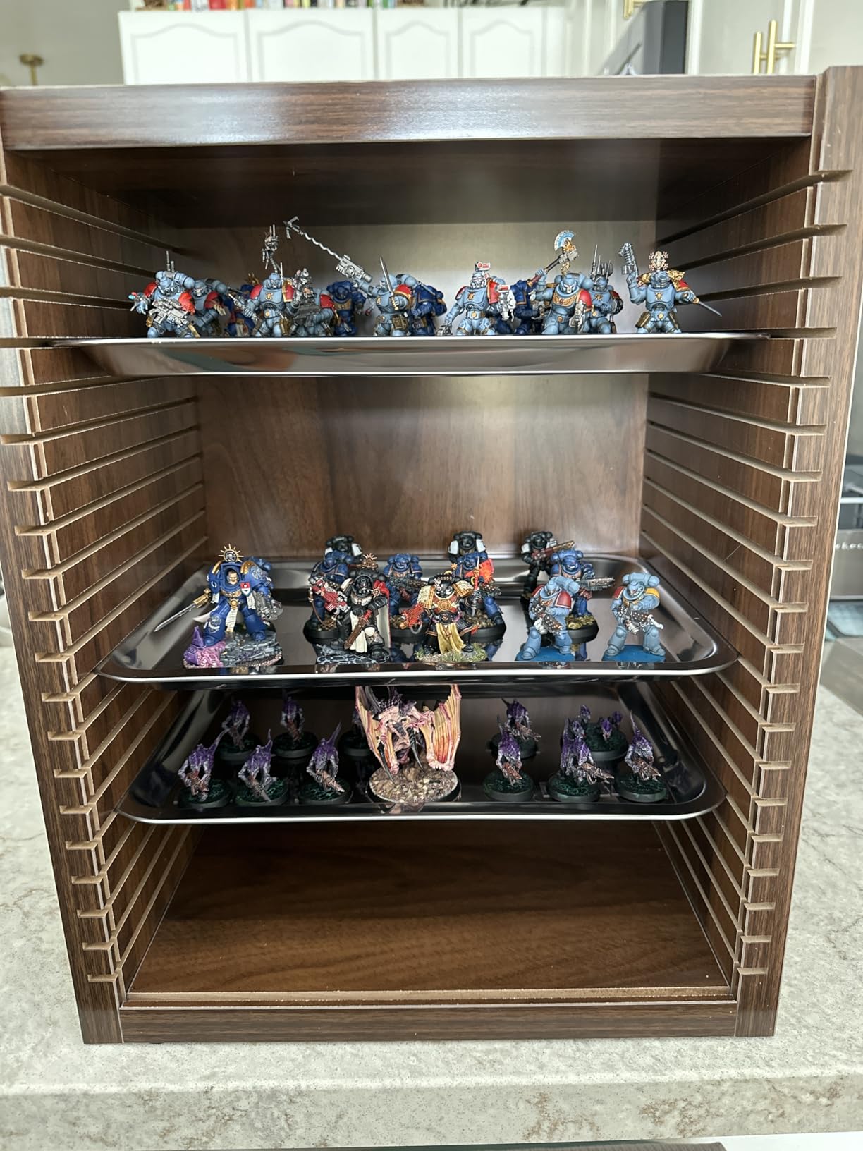 Miniature Carrying Case for Collectibles | Miniature Storage & Display Case for Figurines | Figure Model Holder & Transport Box | Also for Action Figures customer photo 2
