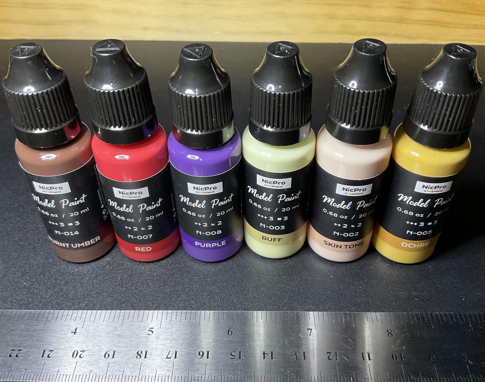 Nicpro 30 Colors Model Paint Set, 20ml Ready to Use Modeling Acrylic Paints customer photo 2