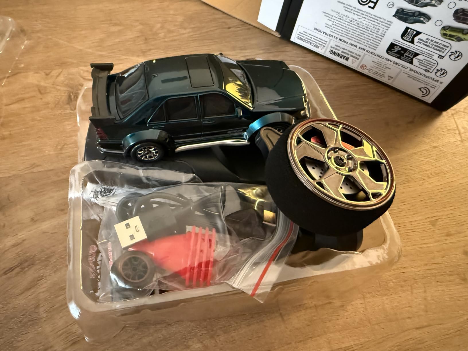 Mini RC Drift Car 1:43 with Gyroscope, 4WD Full Proportional RC Car, 2.4GHZ Hobby Grade Remote Control Cars, RTR Model Vehicle, 20+KM/H High Speed for Hobbyists Kids Adults (Maroon) customer photo 1