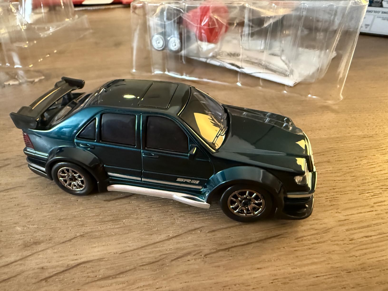 Mini RC Drift Car 1:43 with Gyroscope, 4WD Full Proportional RC Car, 2.4GHZ Hobby Grade Remote Control Cars, RTR Model Vehicle, 20+KM/H High Speed for Hobbyists Kids Adults (Maroon) customer photo 2