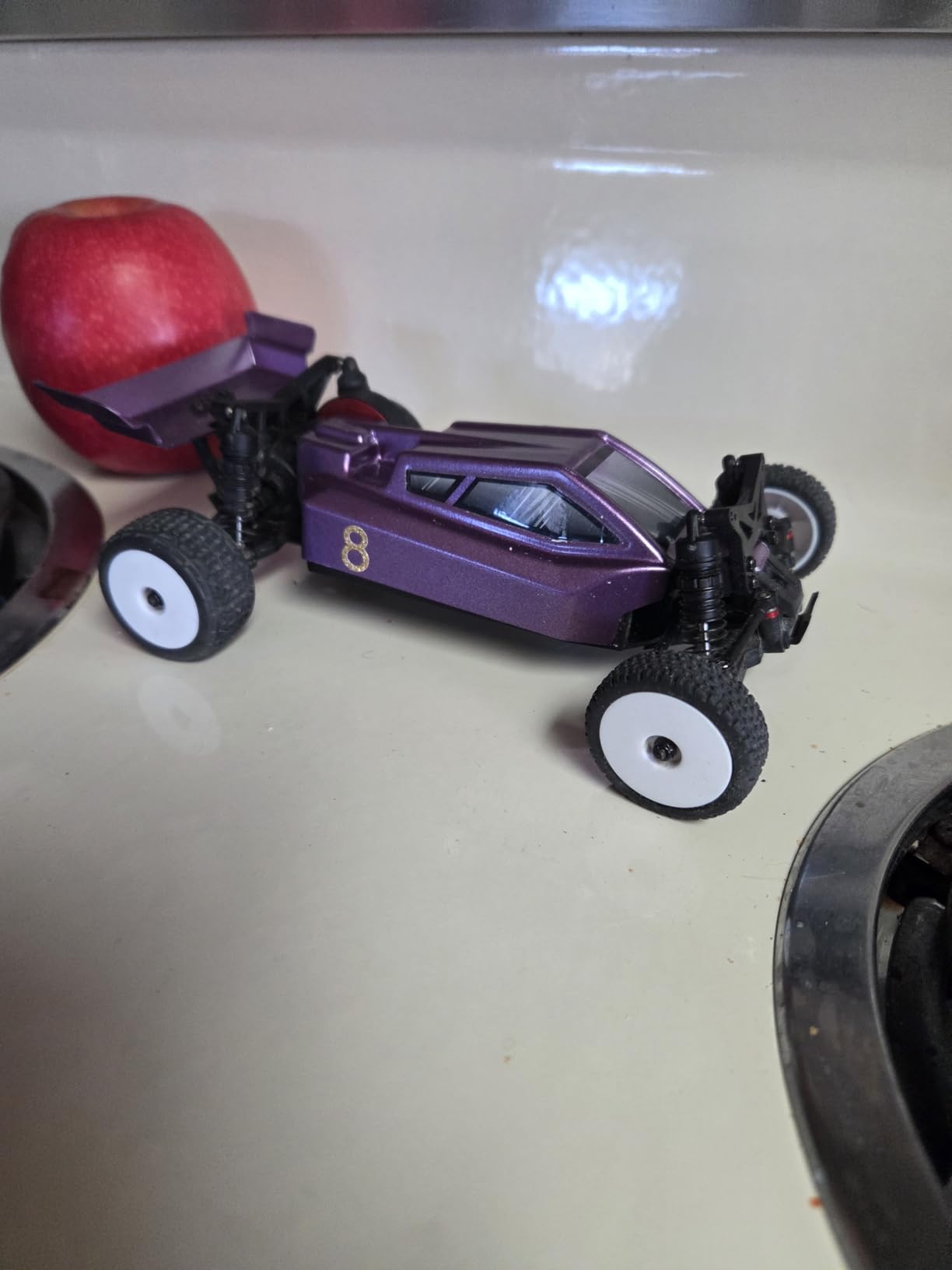 HOBBYPLUS Speck B 1/24 2WD Mini RC Car - RTR RC Buggy, Fast Mini Racing Buggy, Brushless Ready with Oil-Filled Shocks (Vintage Creme) customer photo 2