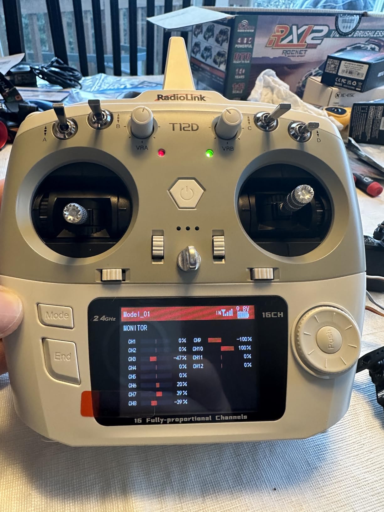 Radiolink T12D V2 12 Channels RC Transmitter & R12F Receiver, Supports Micro ELRS Module, Long Range Remote Controller for FPV Drone Airplane Car Boat (Mode 2) customer photo 2