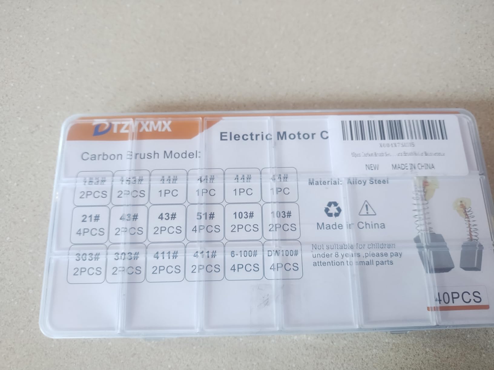 60 Pcs Electric Motor Carbon Brushes Set by Size, 10 Models Power Tool Replacement Parts for Drills, Saws, Grinders, Motors customer photo 2