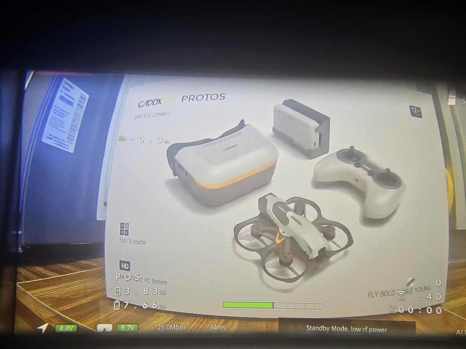 CADDXFPV Protos FPV Drone RTF Kit, Built-in Walksnail 6g VTX, 1080p/60fps HD Digital Video Transmission, 4.5