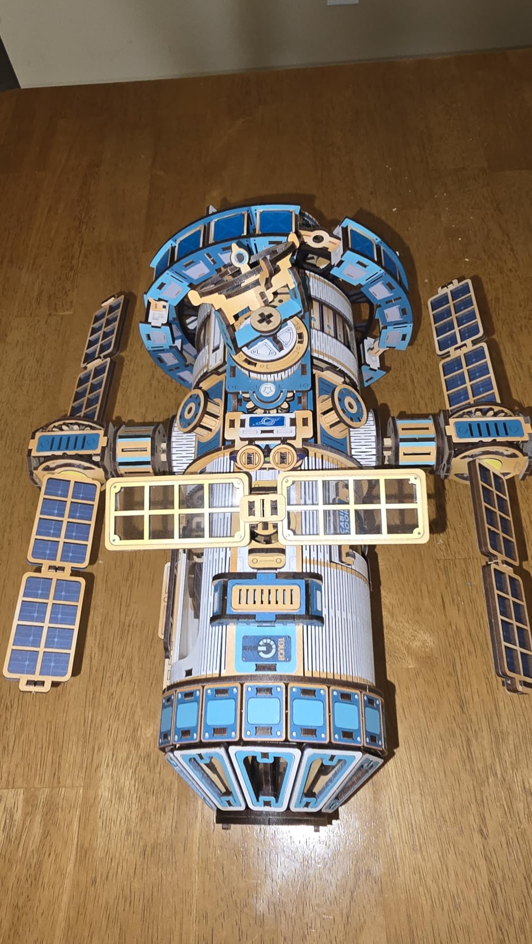 3D Wooden Puzzles for Adults - Space Station Mechanical Model Kit with Lights & Music, 511PCS Adult Wooden Puzzles, DIY Building Toy for Teens & Adults customer photo 1