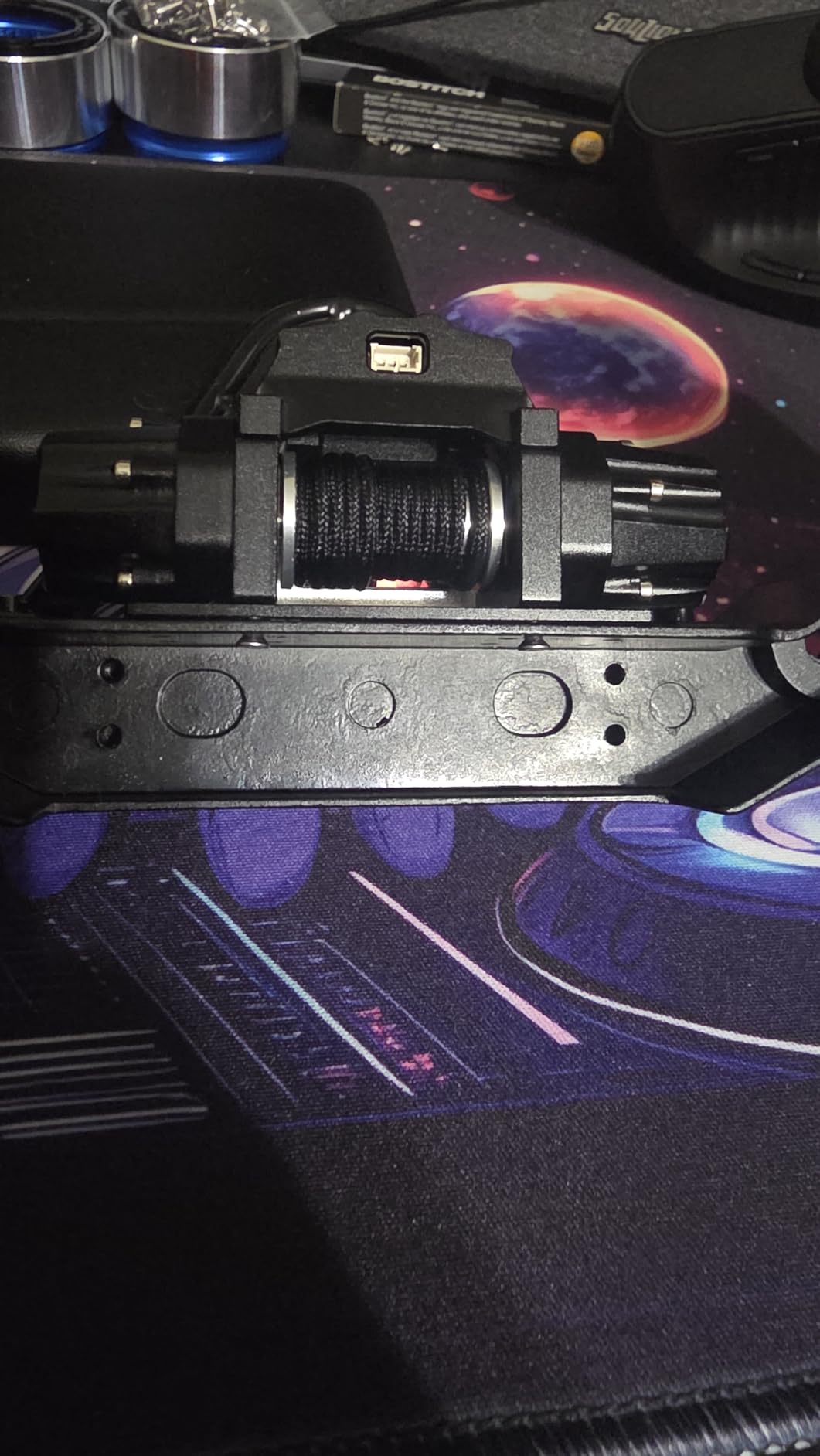 MEUS RACING RC 1/10 Winch with Dual Motor for Axial SCX10 Traxxas TRX4 Redcat Tamiya HPI D90 1/10 RC Crawler (Without Controller) customer photo 2