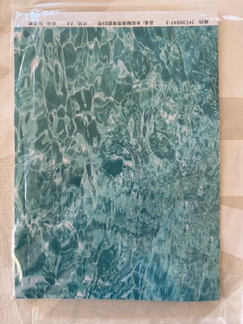 5 Sheets Artificial Ripple Water Sticker, DIY Ripple Water Effect Sheet Diorama Supplies Self Adhesive Coated Paper Waters Ripples Sticker, Floorboard Paper Stickers Miniature Lake River Diorama Scene customer photo 2