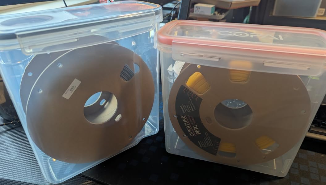 YOOPAI Pro Filament Storage Box - Single Spool Airtight Filament Storage Container for Protection with Desiccants, Precision Moisture Control and Dust Proof for 3D Printing Filament (4 Pack) customer photo 1