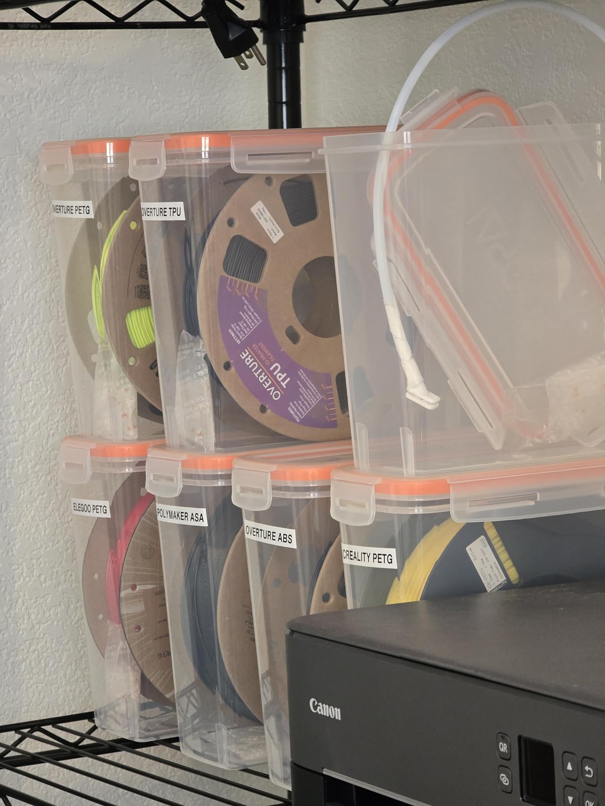 YOOPAI Pro Filament Storage Box - Single Spool Airtight Filament Storage Container for Protection with Desiccants, Precision Moisture Control and Dust Proof for 3D Printing Filament (4 Pack) customer photo 2