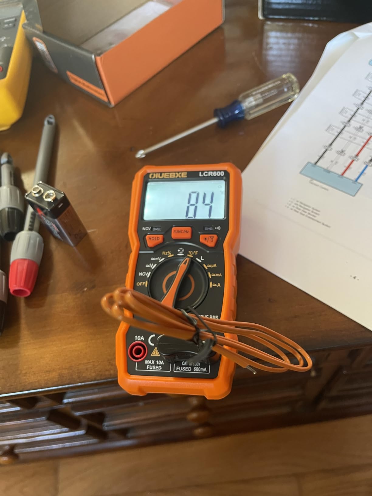 LCR600 Fast Testing Digital Multimeter with Inductance Meter, Auto-Ranging LCR Tester for DIY Electronics, AC/DC Voltage Current, Resistance, Capacitance, Frequency, Temperature customer photo 2
