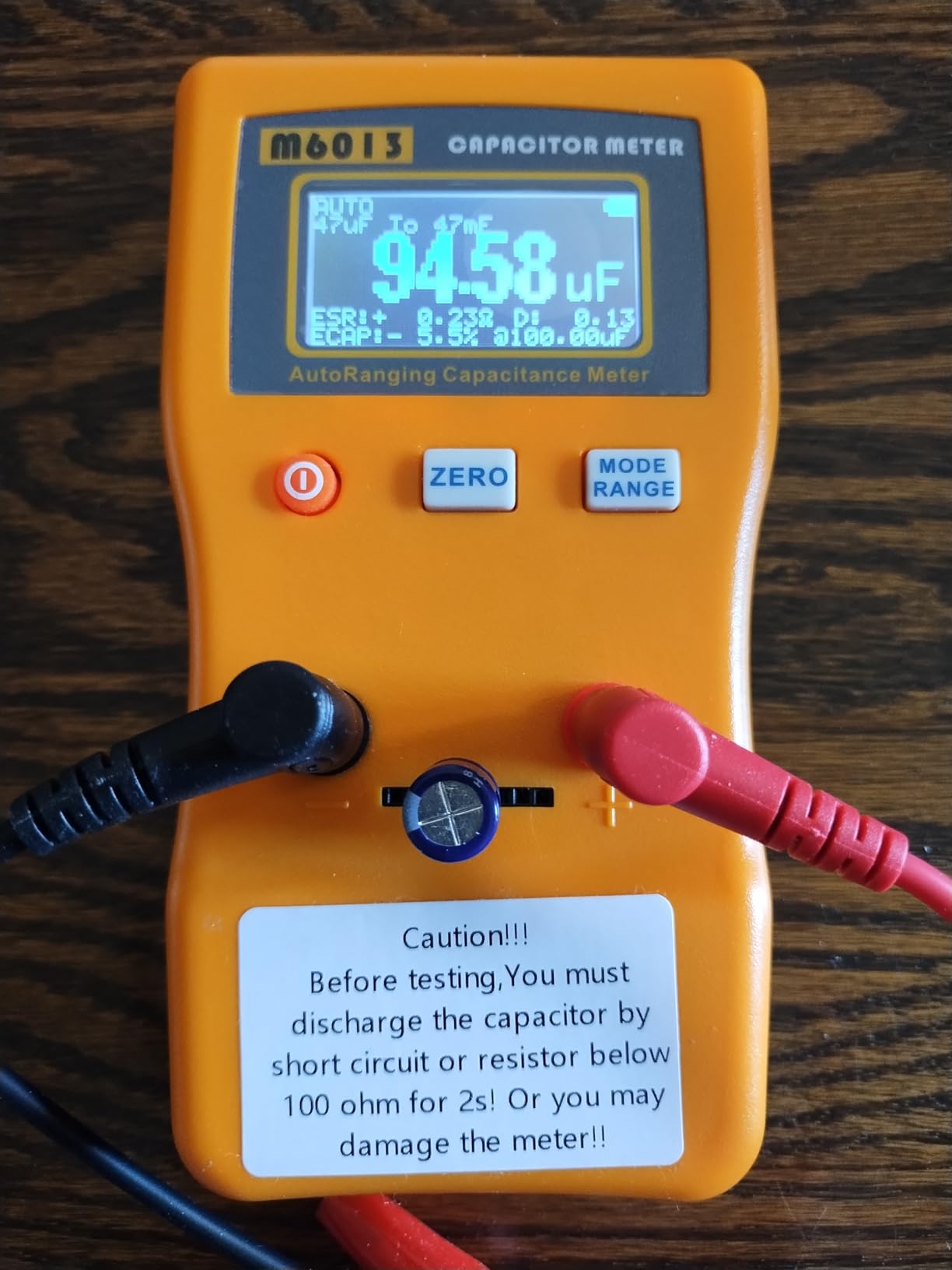 CapMaster 470F Digital Capacitor Tester with ESR Estimation, 0.01pF-470F Capacitance Meter for HVAC & Appliance Repair customer photo 1