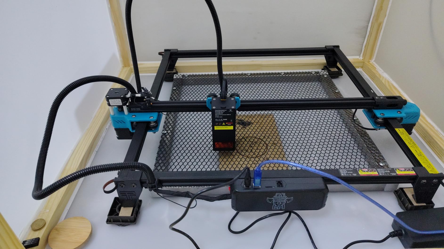 Twotrees TTS-55 Pro Laser Engraver 5500mW Laser Engraving Machine,Laser Cutter,30000mm/min Speed,0.08mm Laser Spot Engraver Machine for DIY,Wood,Metal,Acrylic,Glass,Stainless Steel customer photo 1