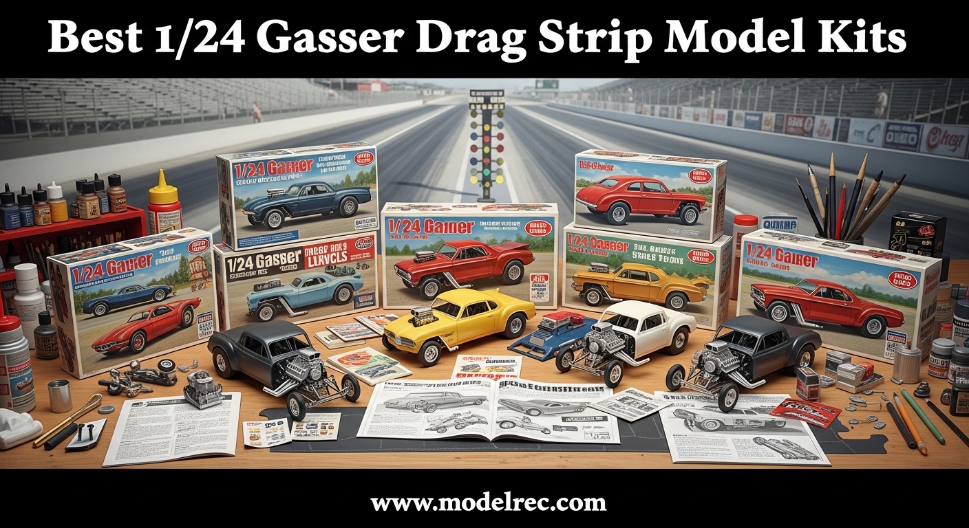 Best 1-24 Gasser Drag Strip Model Kits