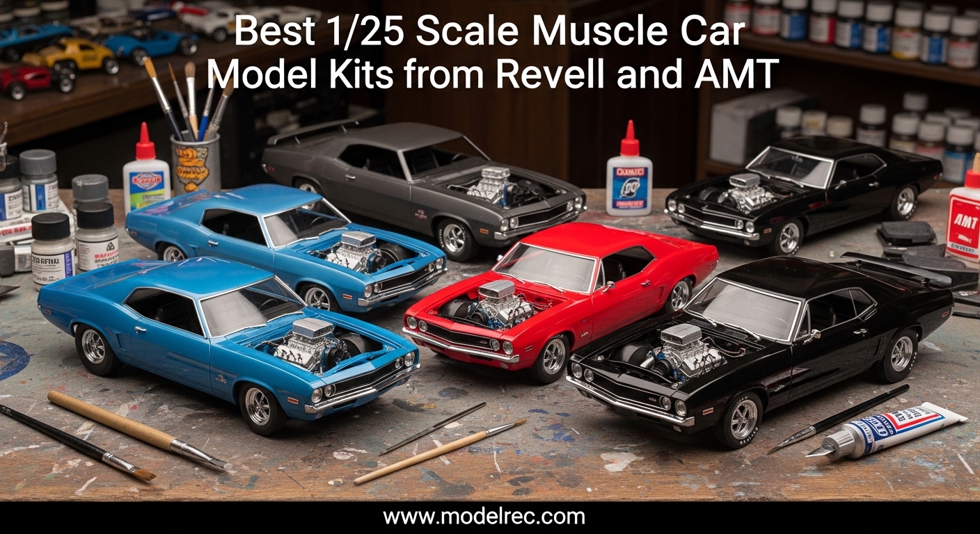 Best 1-25 Scale Muscle Car Model Kits from Revell and AMT