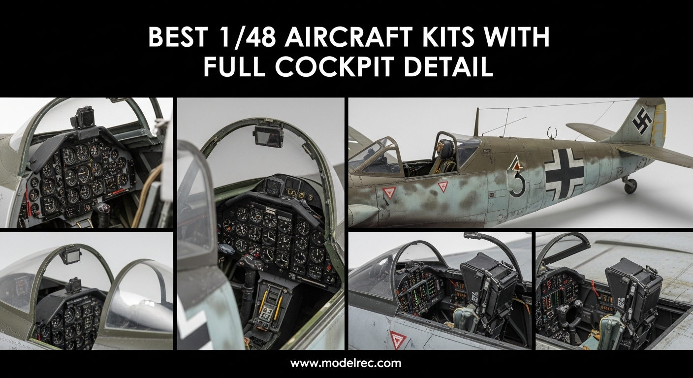 Best 1-48 Aircraft Kits with Full Cockpit Detail