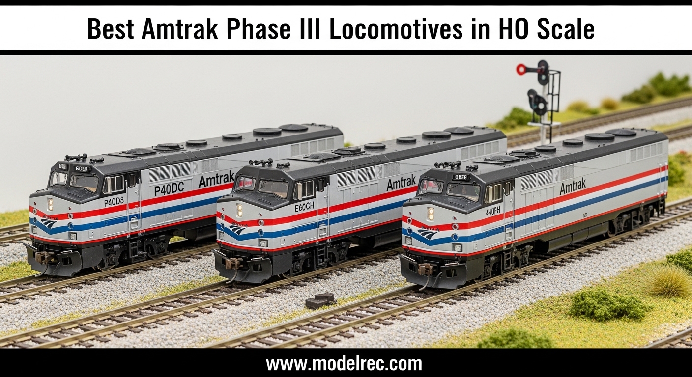 Best Amtrak Phase III Locomotives in HO Scale