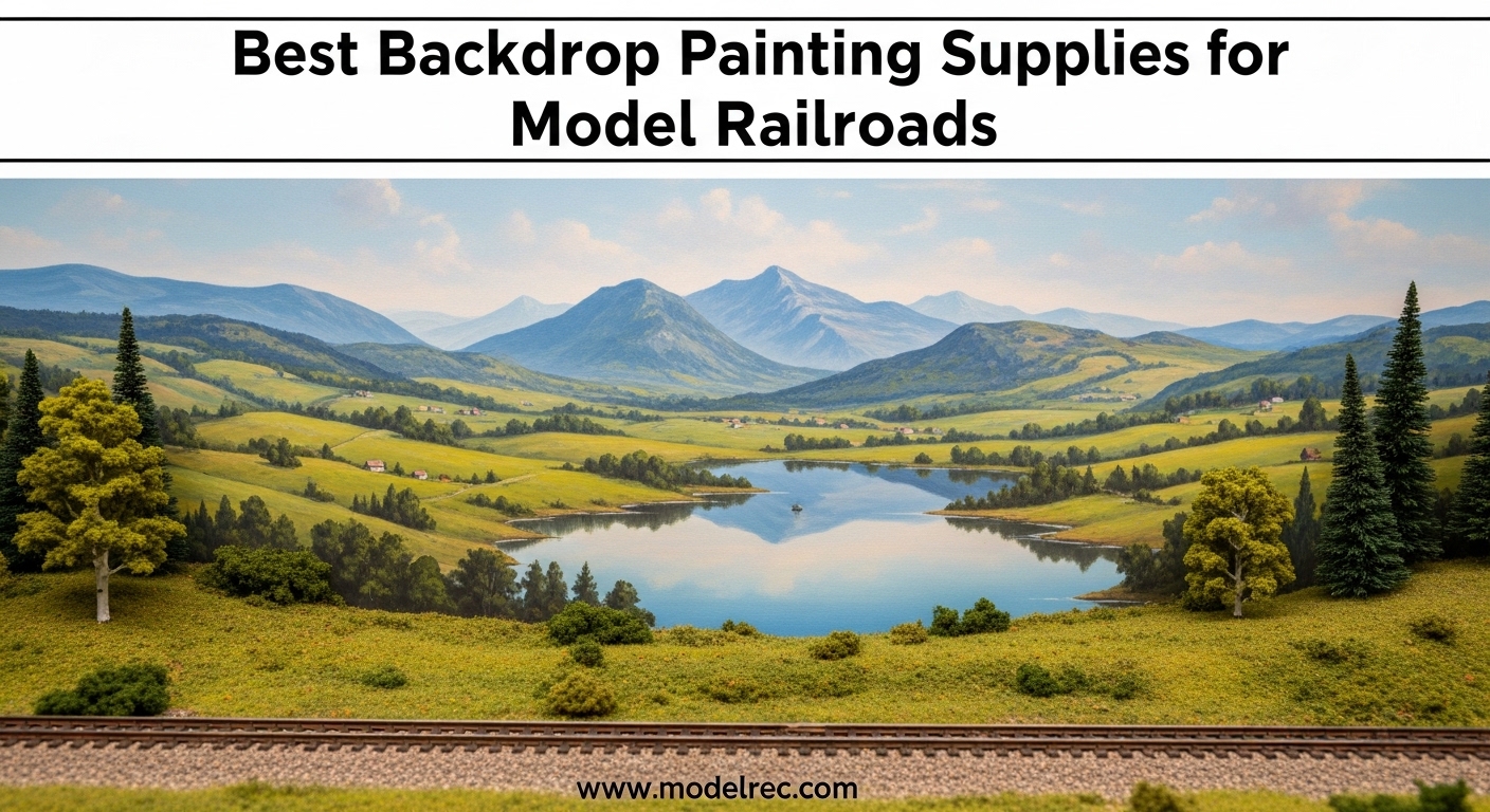 Best Backdrop Painting Supplies for Model Railroads