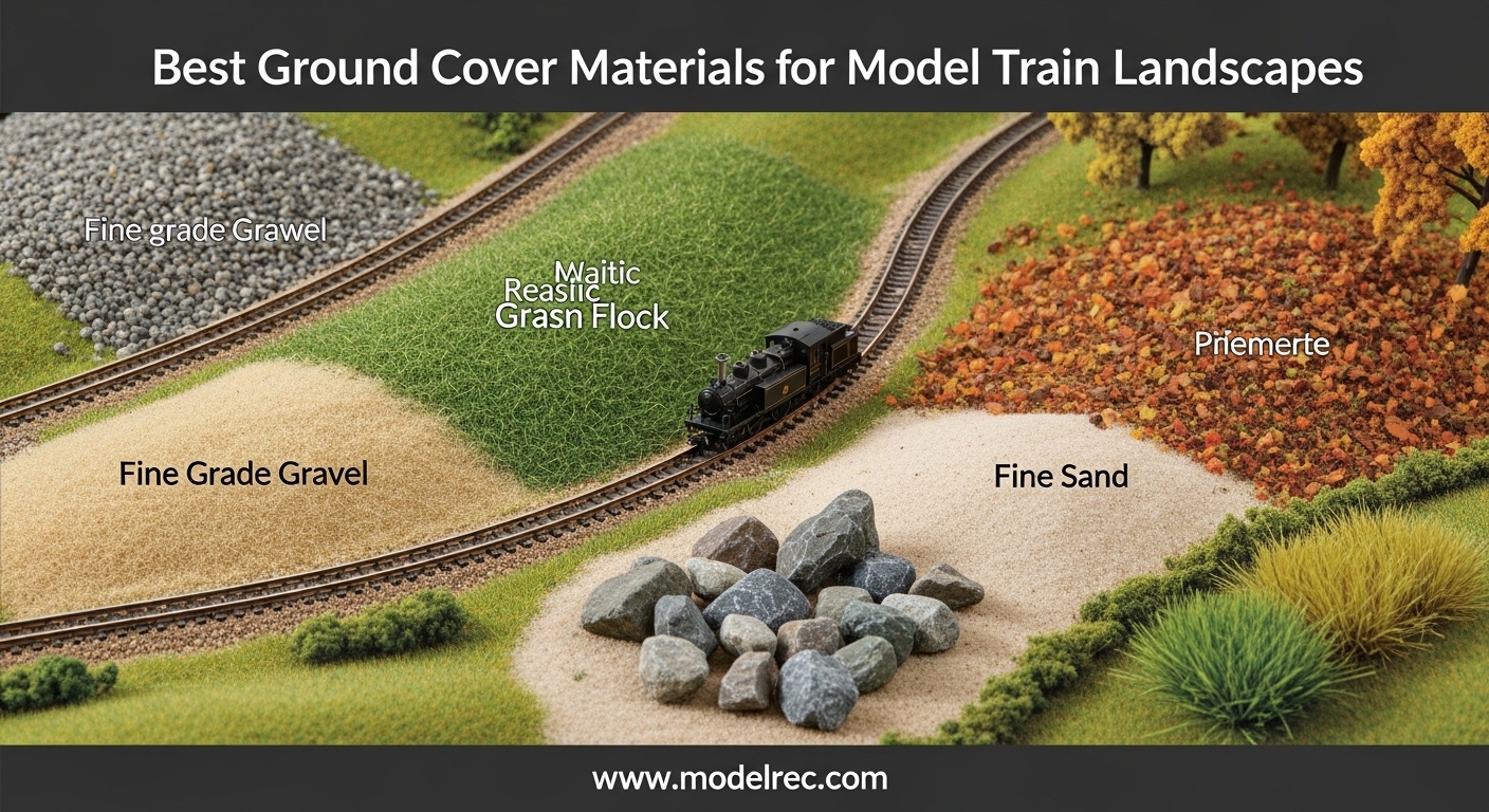 Best Ground Cover Materials for Model Train Landscapes