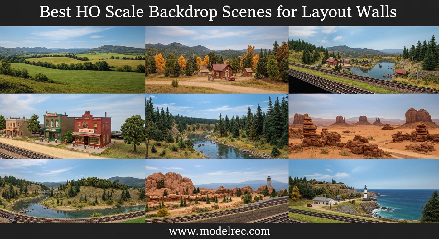 Best HO Scale Backdrop Scenes for Layout Walls