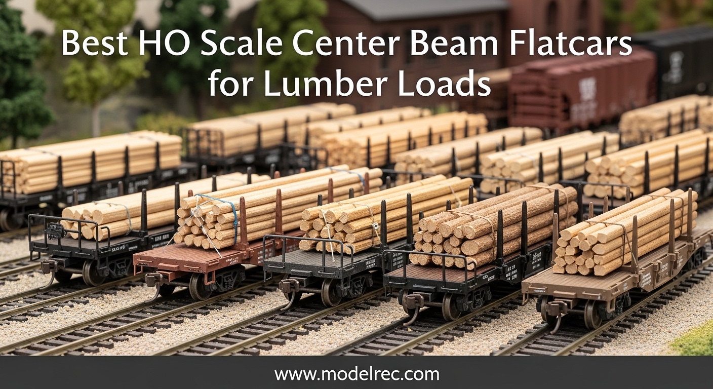 Best HO Scale Center Beam Flatcars for Lumber Loads