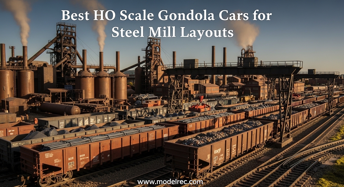 Best HO Scale Gondola Cars for Steel Mill Layouts