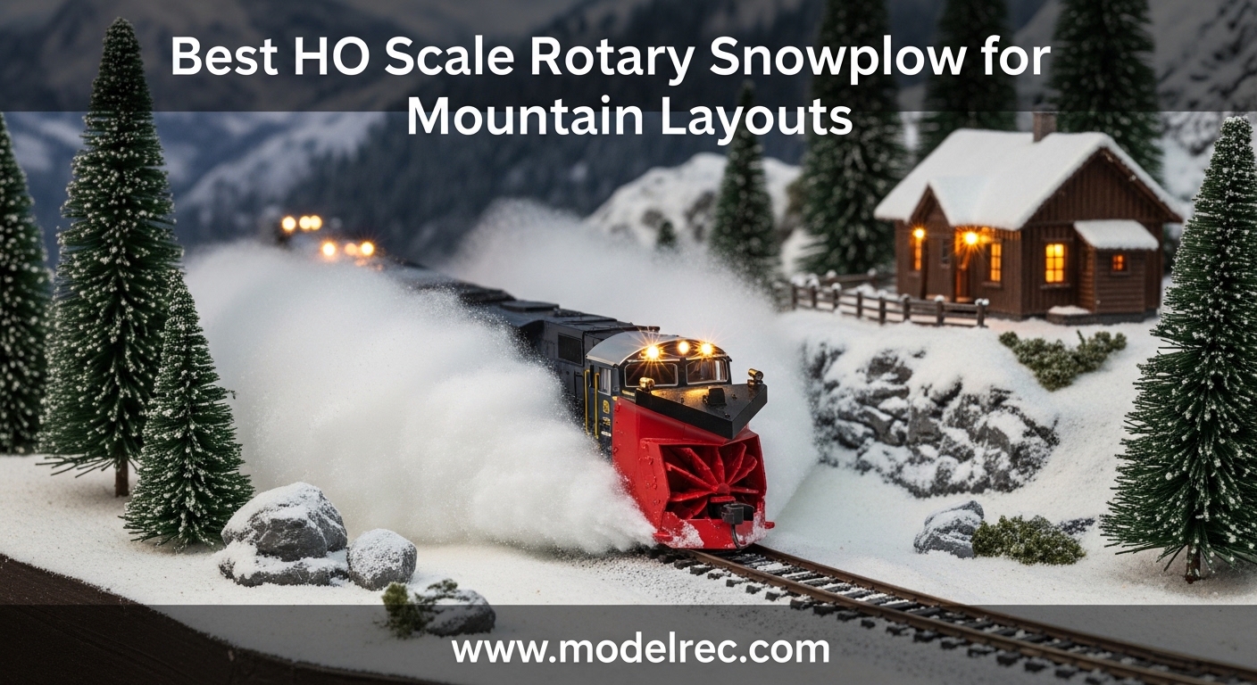 Best HO Scale Rotary Snowplow for Mountain Layouts