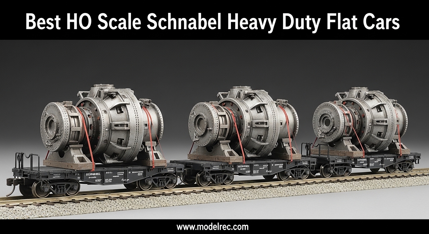Best HO Scale Schnabel Heavy Duty Flat Cars