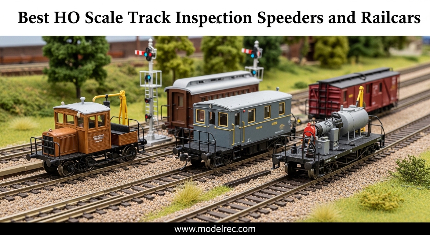 Best HO Scale Track Inspection Speeders and Railcars