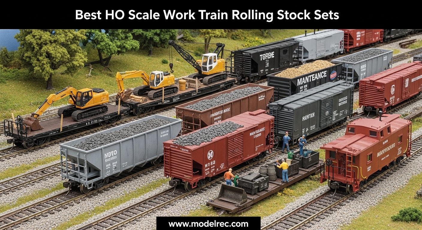 Best HO Scale Work Train Rolling Stock Sets