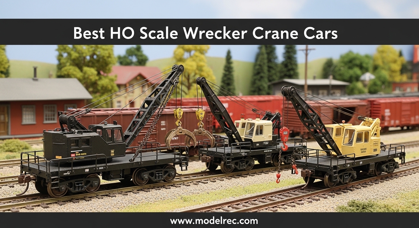 Best HO Scale Wrecker Crane Cars