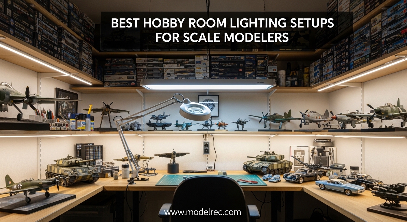 Best Hobby Room Lighting Setups for Scale Modelers