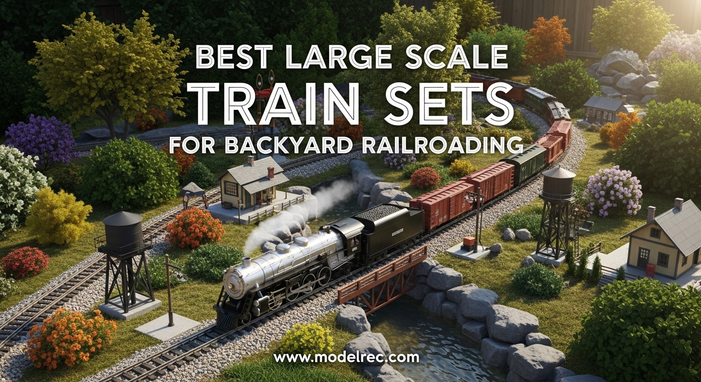 Best Large Scale Train Sets for Backyard Railroading
