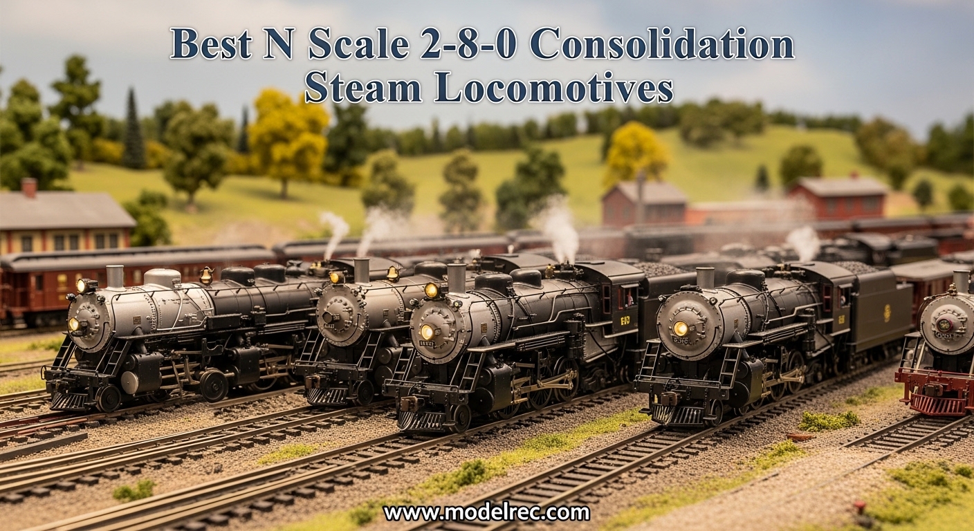 Best N Scale 2-8-0 Consolidation Steam Locomotives