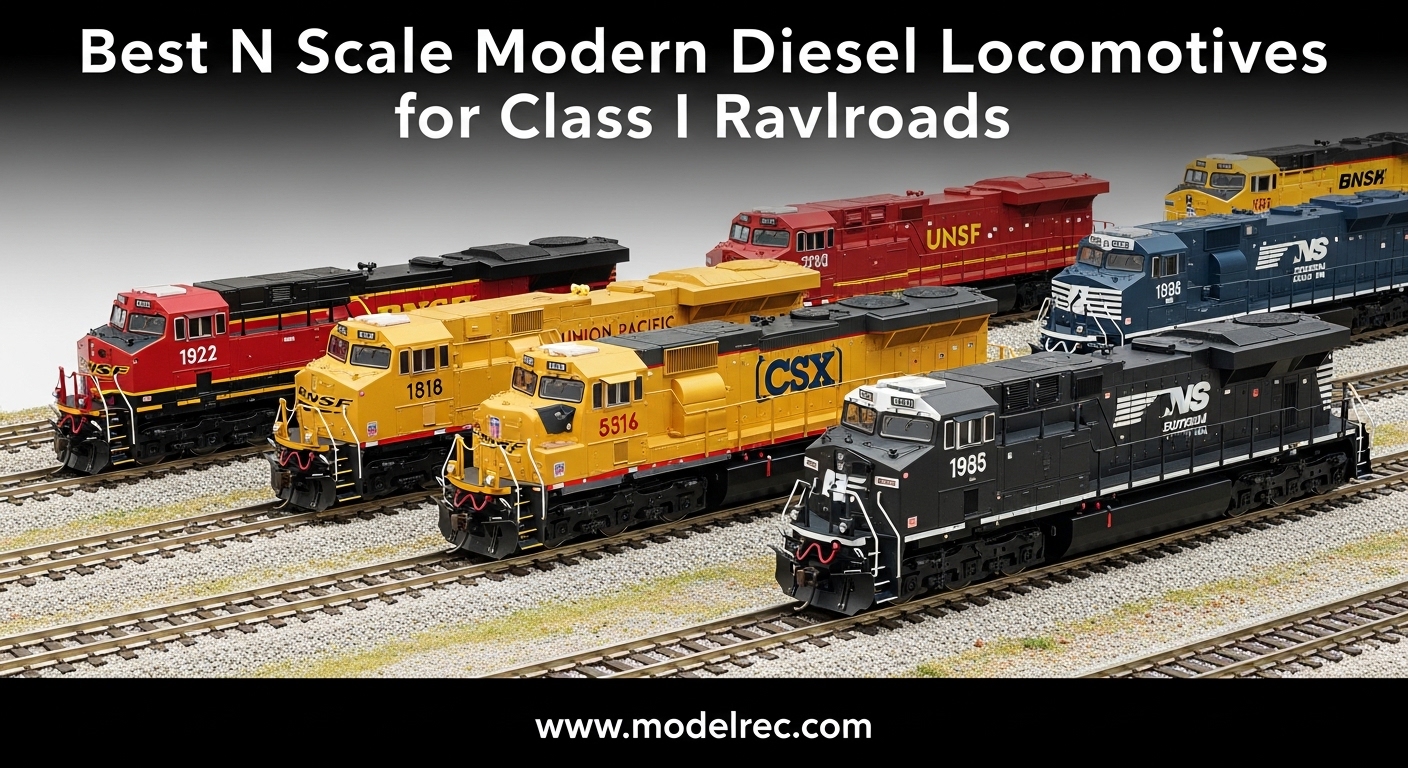 Best N Scale Modern Diesel Locomotives for Class I Railroads