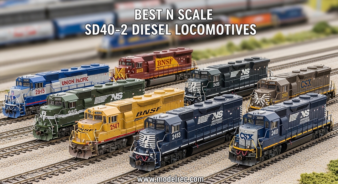 Best N Scale SD40-2 Diesel Locomotives