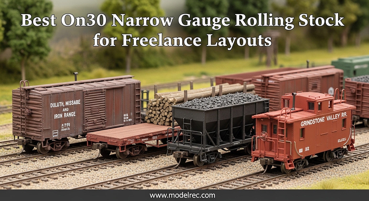 Best On30 Narrow Gauge Rolling Stock for Freelance Layouts