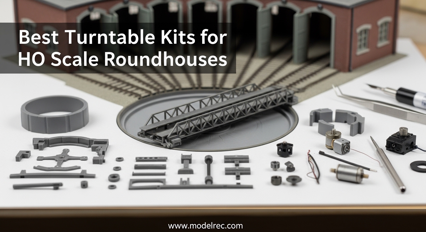 Best Turntable Kits for HO Scale Roundhouses