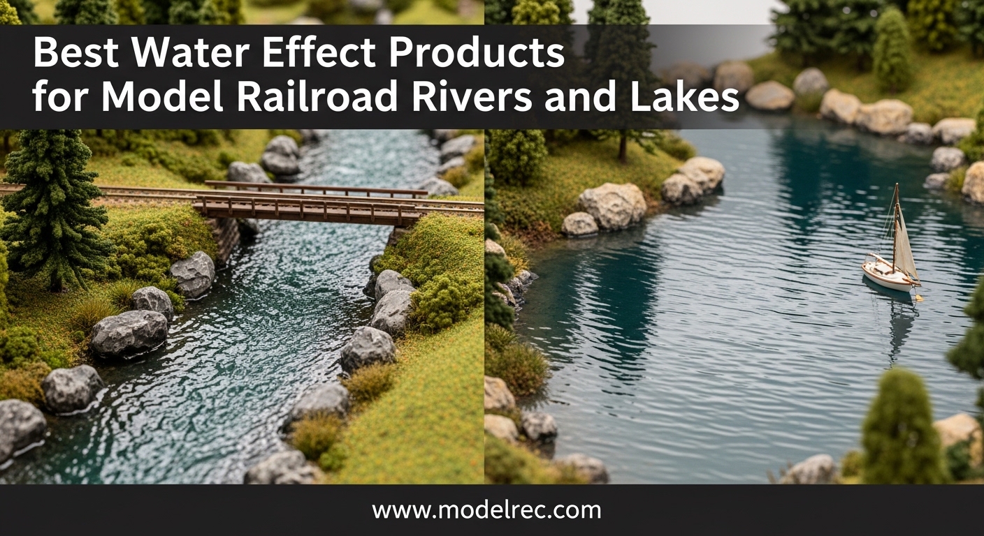Best Water Effect Products for Model Railroad Rivers and Lakes