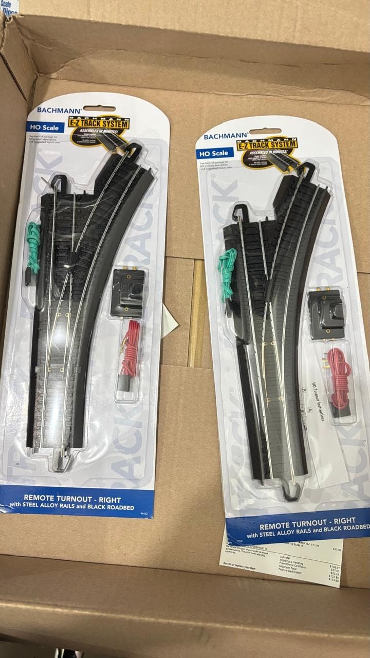 Bachmann Trains Snap-Fit E-Z Track Remote Turnout - Right customer photo 3