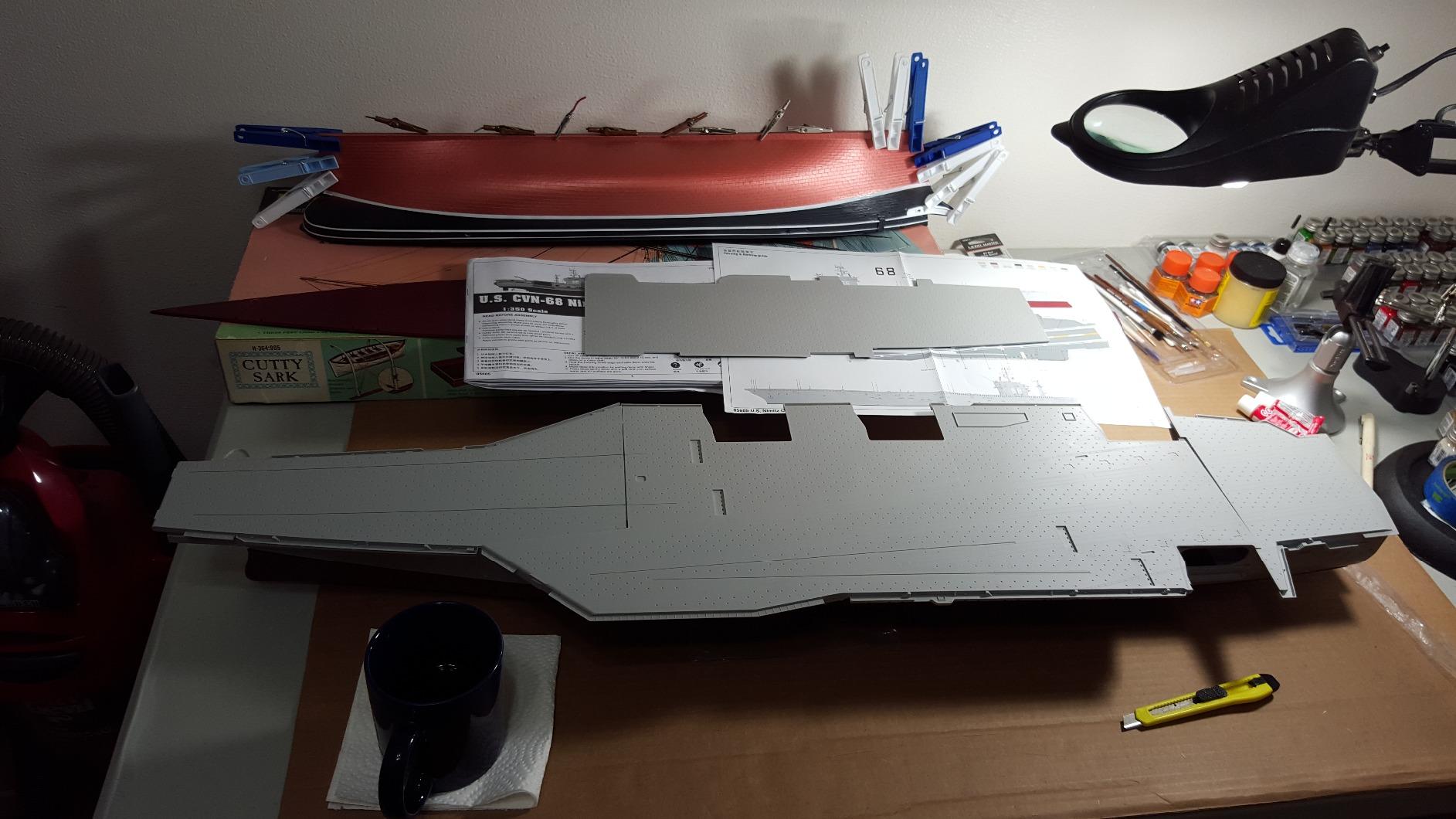 Trumpeter Scale Models 05605 1/350 USS Nimitz CVN68 customer photo 1