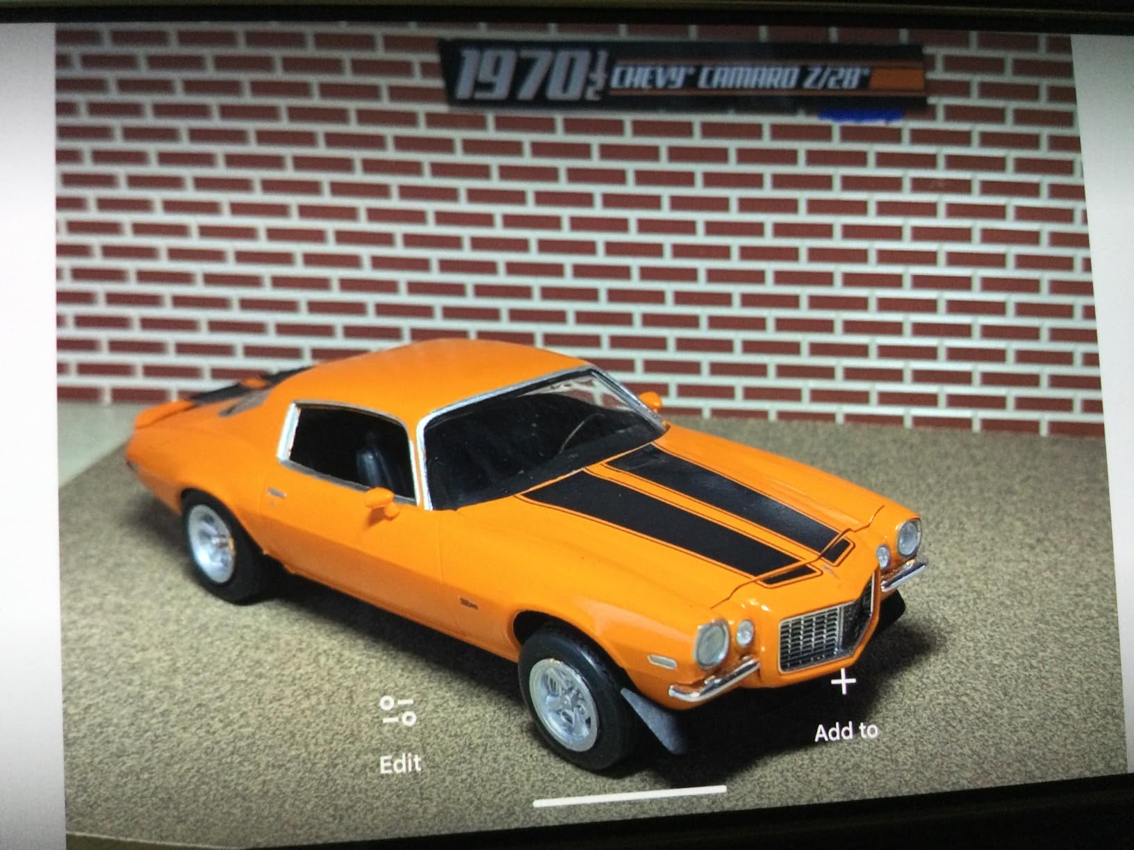 AMT 1970.5 Camaro Z28 Model Kit customer photo 2
