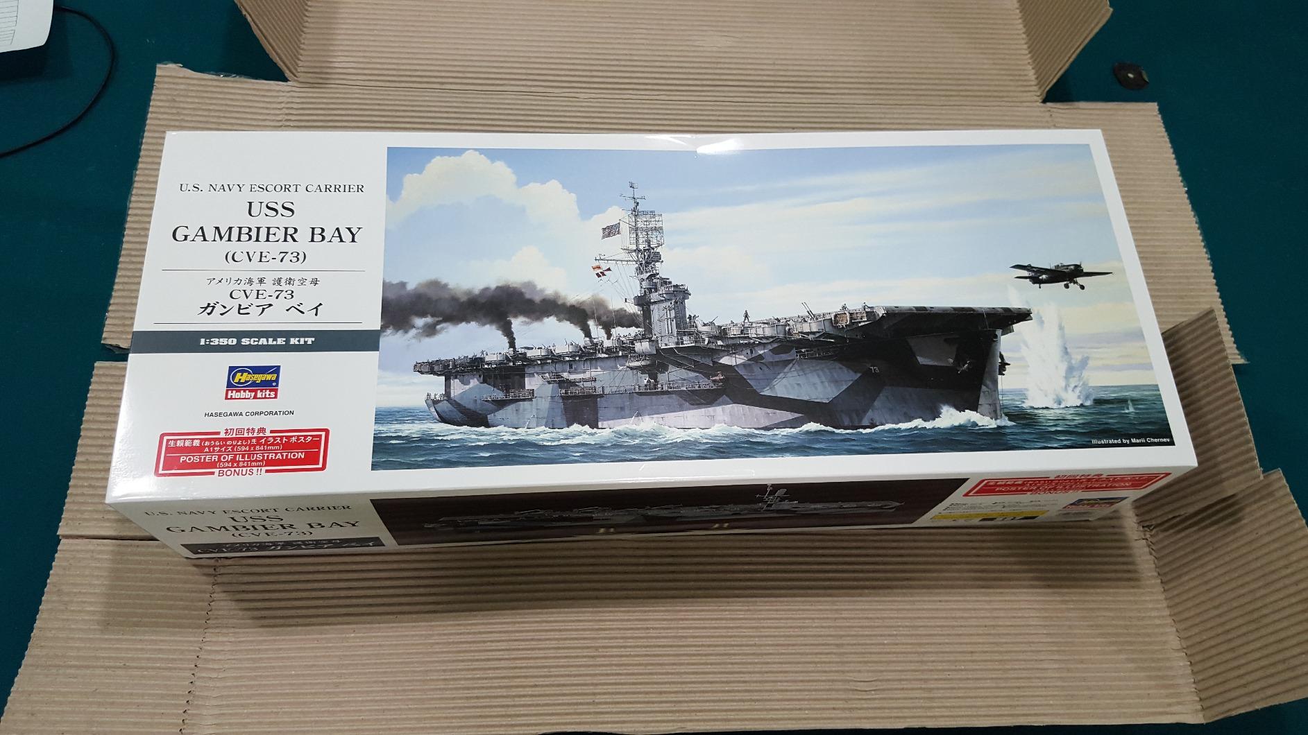 1:350 Scale U.S Navy Escort Carrier USS Gambier Bay CVE-73 Model Kit customer photo 1