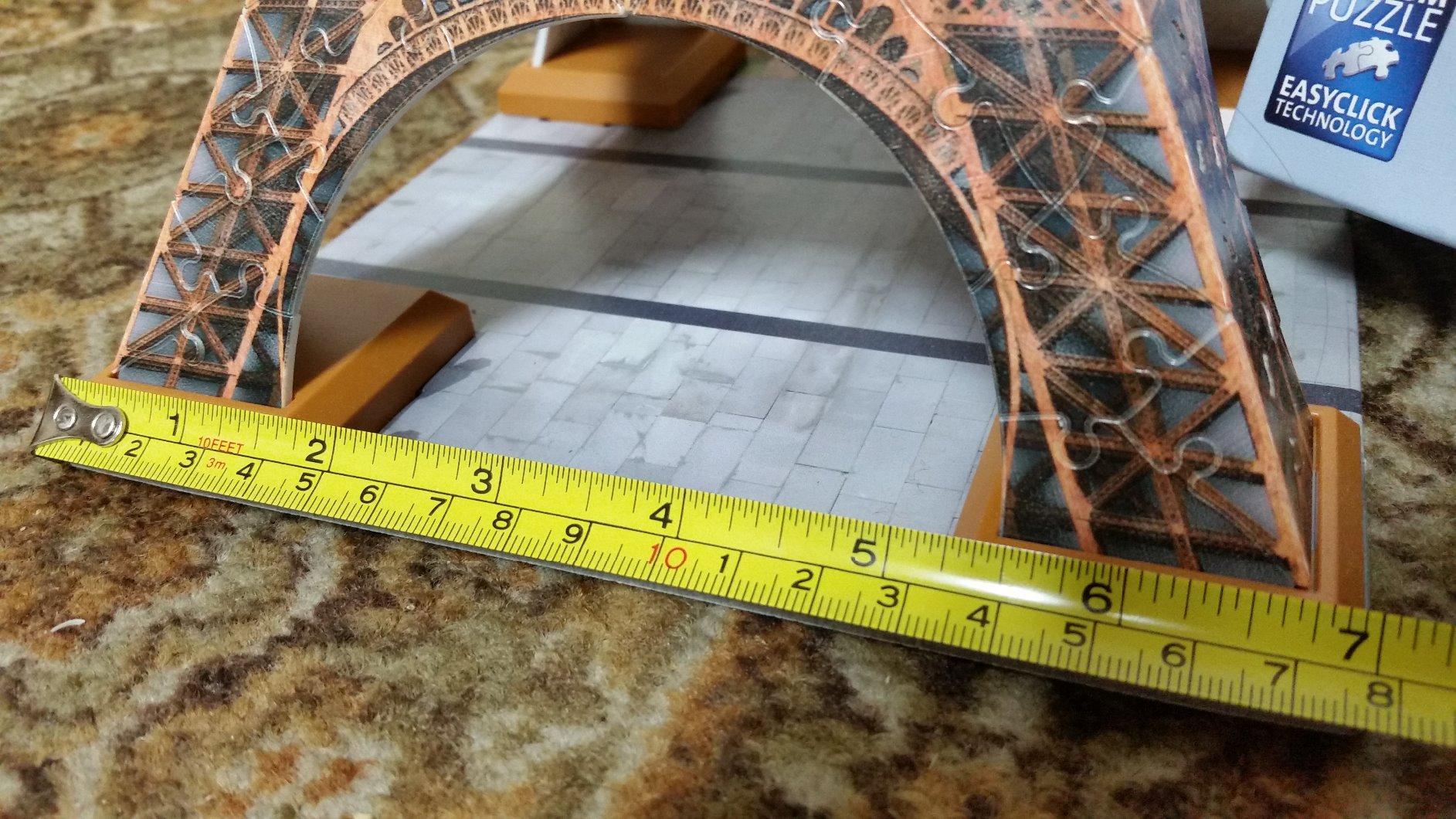Ravensburger Eiffel Tower 216 Piece 3D Jigsaw Puzzle for Kids and Adults - 12556 - Easy Click Technology Means Pieces Fit Together Perfectly customer photo 2