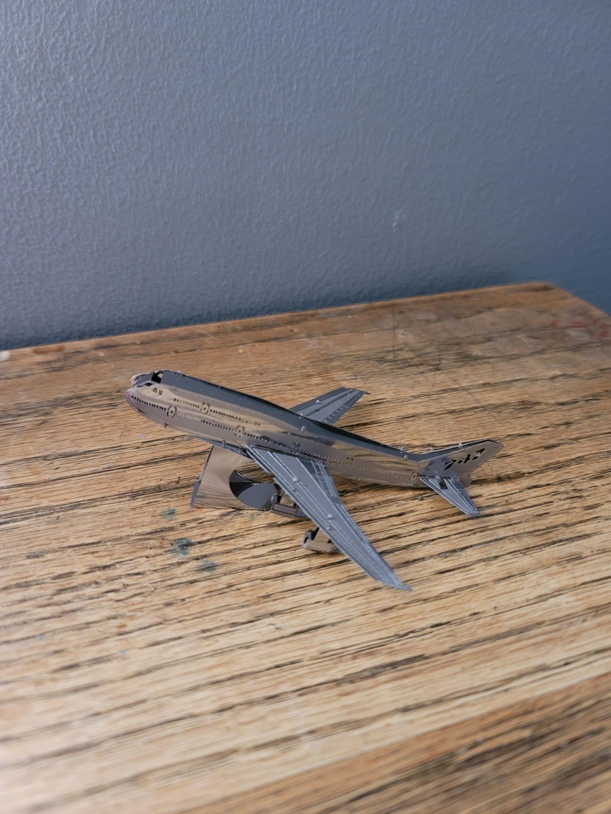 Fascinations Metal Earth Boeing 747 Airplane 3D Metal Model Kit customer photo 1