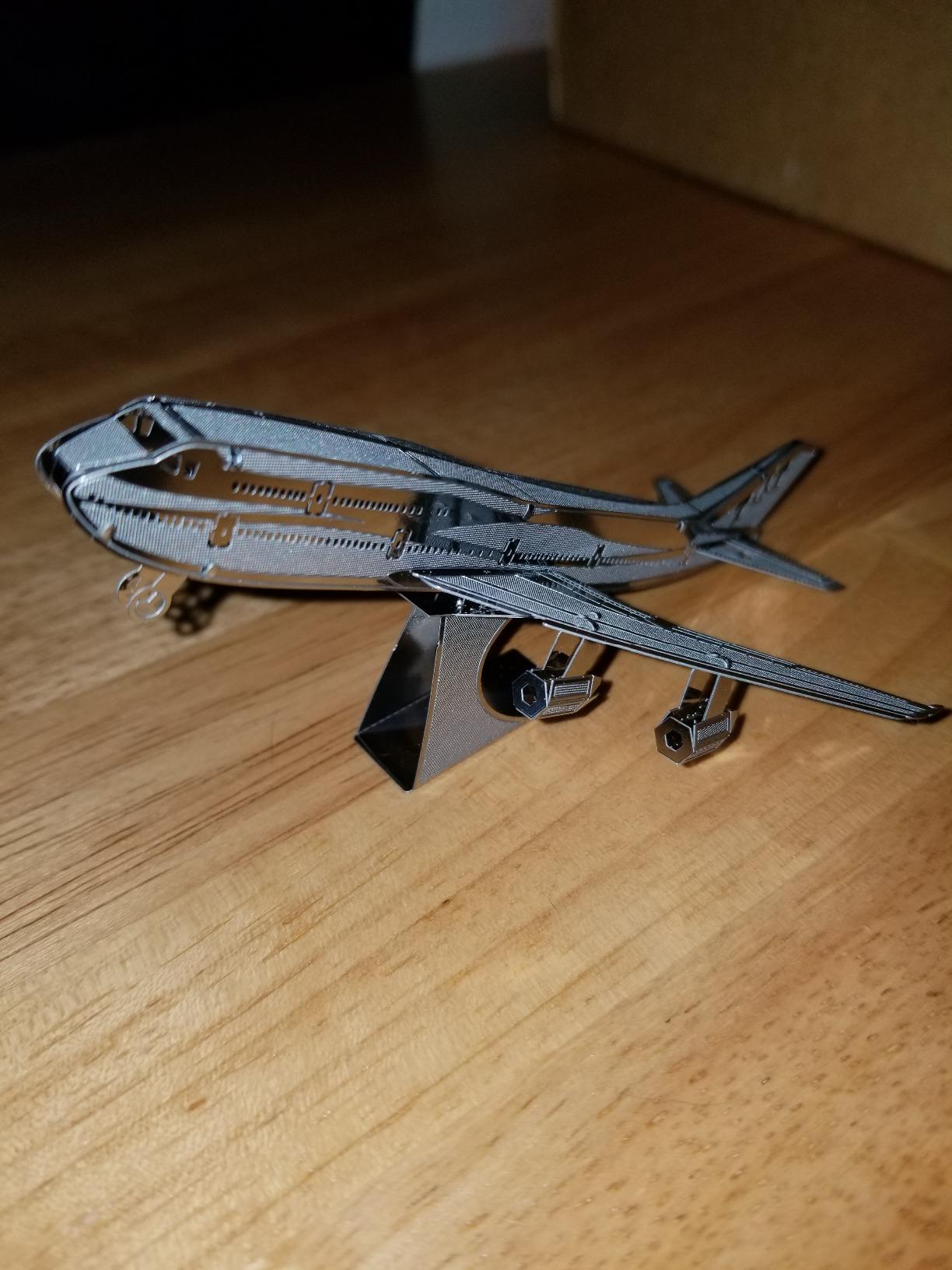 Fascinations Metal Earth Boeing 747 Airplane 3D Metal Model Kit customer photo 2